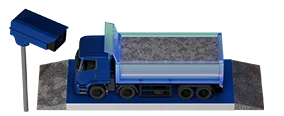 Truck scale automation with ANPR camera and barrier